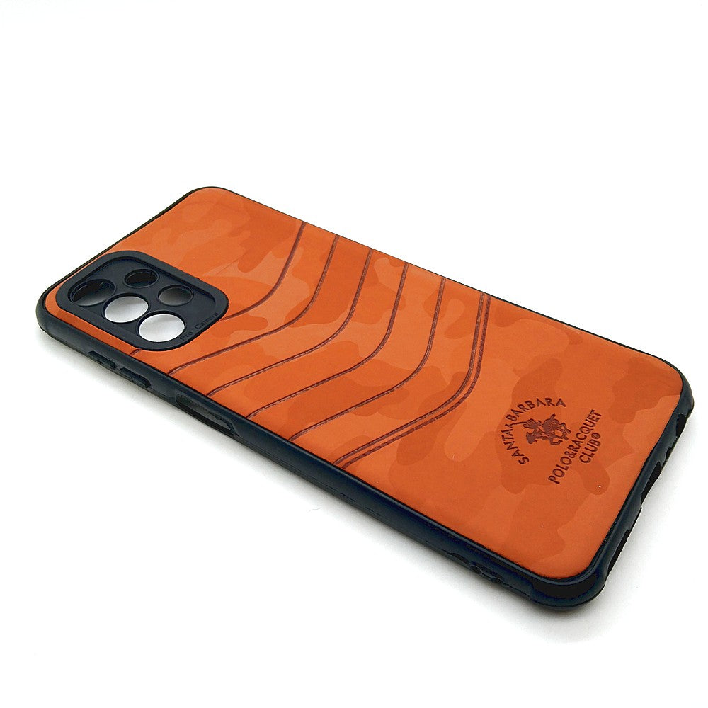 Samsung M13 POLO clothe texture case velvet Back Cover Orange