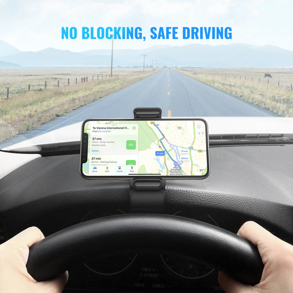 UGREEN Phone Holder for Car Dashboard – Model LP189 – Adjustable Hands-Free Stand or Mount for Phone, Tablet, Laptop, Desk, Car, Home and Office Use