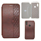 Huawei Y6 2019 Leather Pouch Case Premium Leather texture full cover