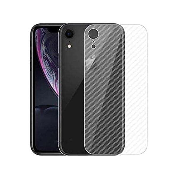 iPhone XR carbon Back Clear Skin Sticker