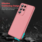 LEEKA Samsung S21 Ultra Full 3in1 Cover 360º Shockproof Armour Hard Matte PC Case