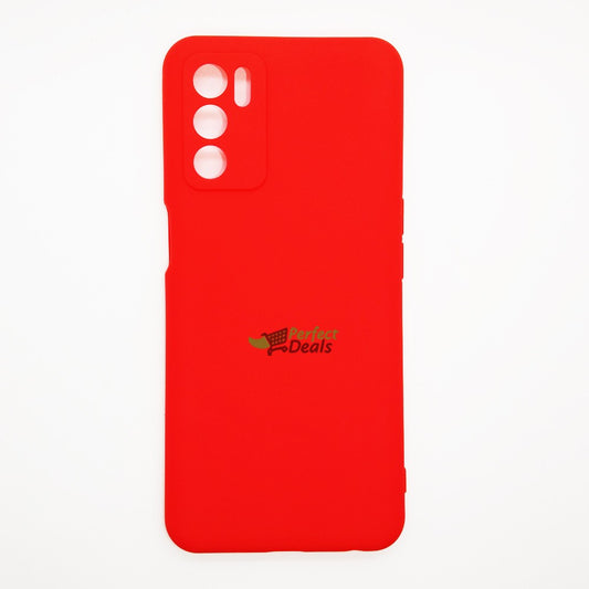 OPPO A16 Silicone back Cover Slim Magic TPU Case Red