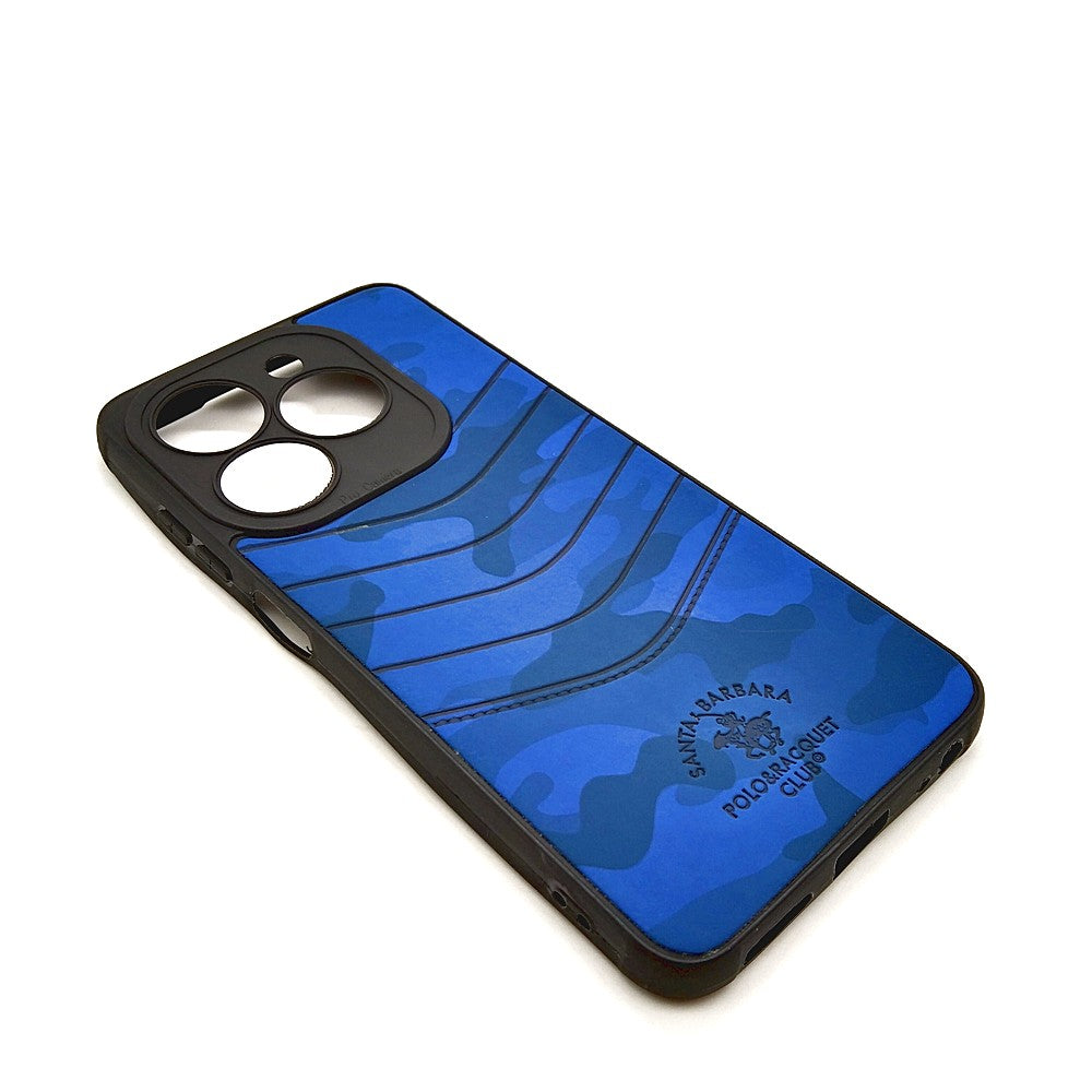 TECNO Spark 20 POLO clothe texture case velvet Back Cover Blue