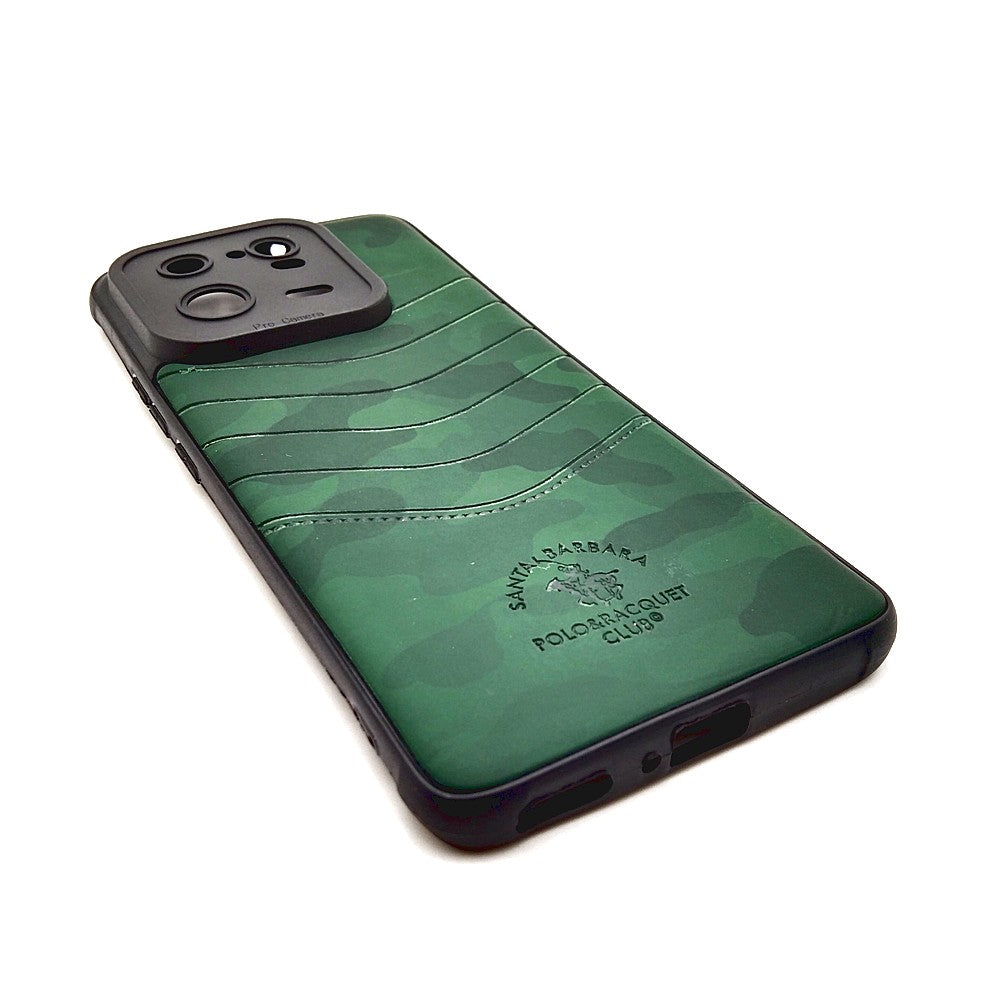 Redmi Note 13 Pro 5G POLO clothe texture case velvet Back Cover Green