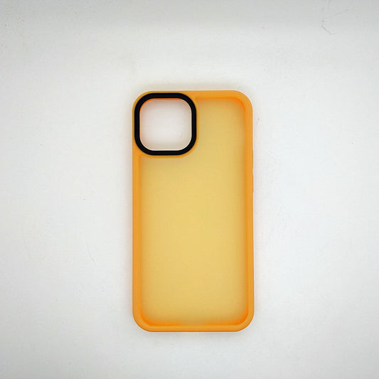 iPhone 13 Mini Luxury Matte Slim Shockproof iPhone Case Yellow