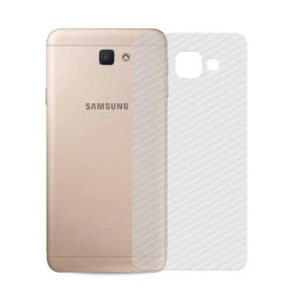 Samsung J7 Prime carbon Back Clear Skin Sticker