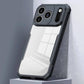iPhone 17 Pro Max Shockproof Matte Black Border Aly Camera lens Protection back cover Case