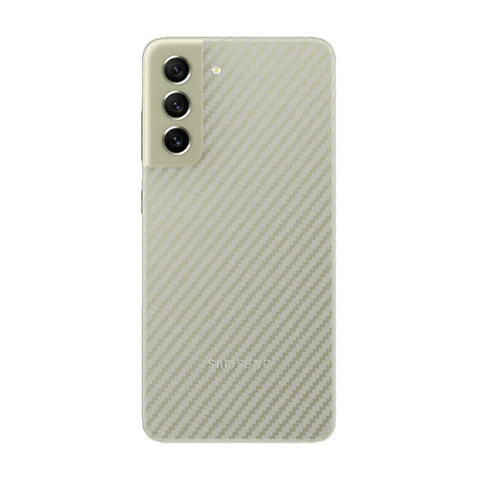 Samsung S21 FE carbon Back Clear Skin Sticker