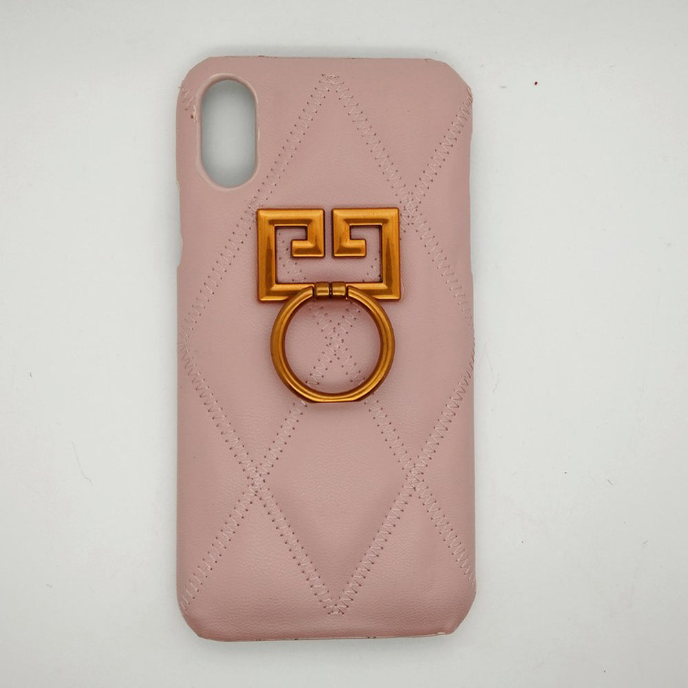 Luxury shock proof Ring Holder Back cover Case for iPhone XR Pink