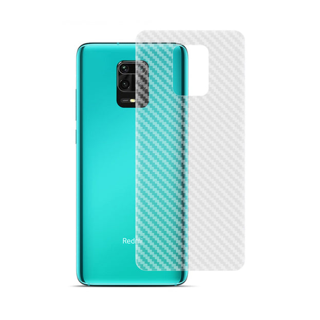 Redmi Note 9 Pro carbon Back Clear Skin Sticker