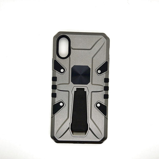 iPhone X Shockproof Armour Magnet Car holder Military Grade Case Grey