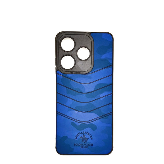 TECNO Spark 10C POLO clothe texture case velvet Back Cover Blue