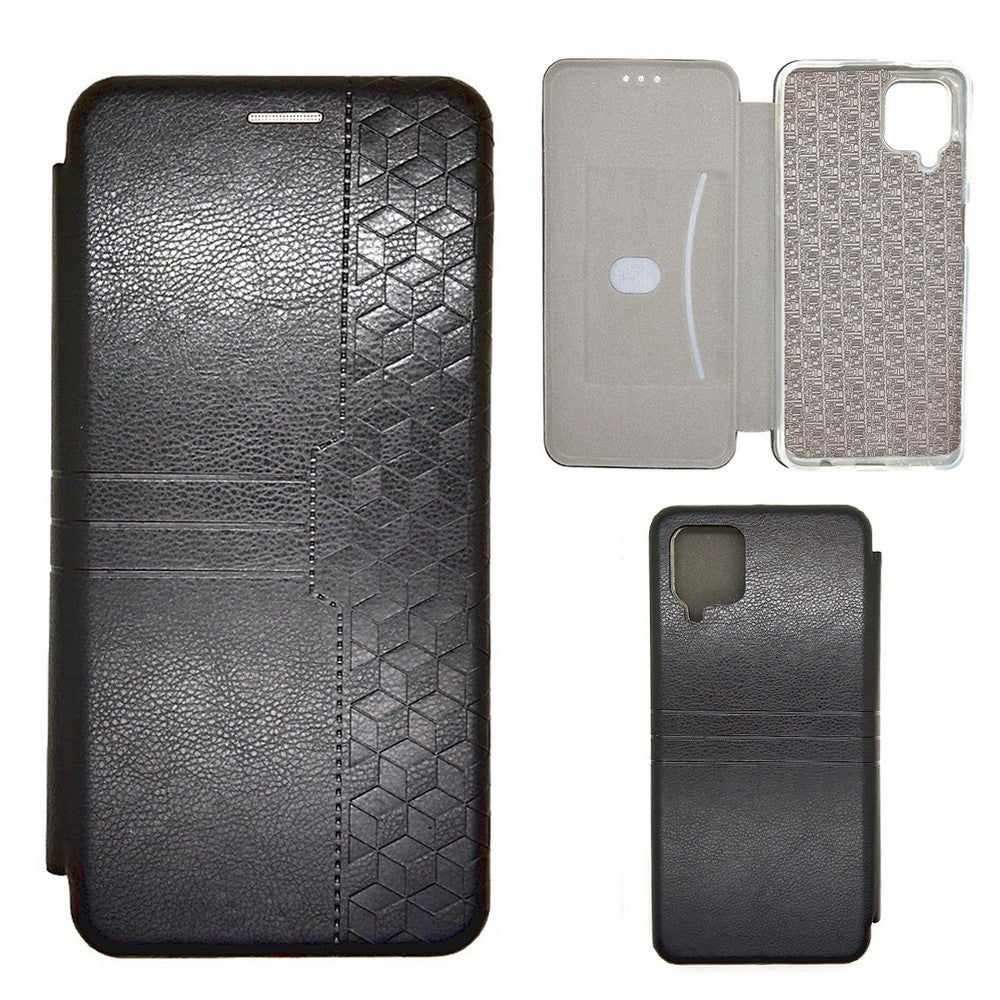 Samsung A12 Leather Pouch Case Premium Leather texture full cover