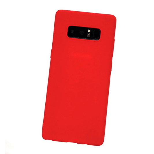 Samsung Note 8 Silicone back Cover Slim Magic TPU Case Red