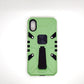 iPhone X Shockproof Armour Magnet Car holder Military Grade Case Light Green