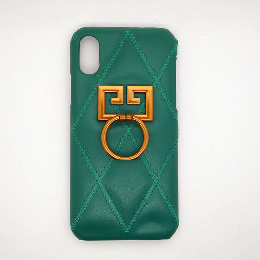 Luxury shock proof Ring Holder Back cover Case for iPhone X/Xs Green