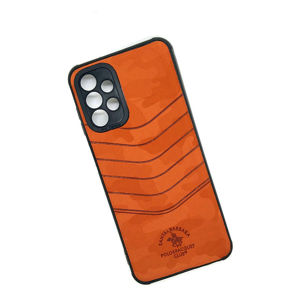 Samsung M13 POLO clothe texture case velvet Back Cover Orange