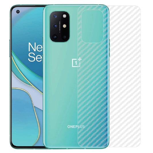 Oneplus 8T carbon Back Clear Skin Sticker