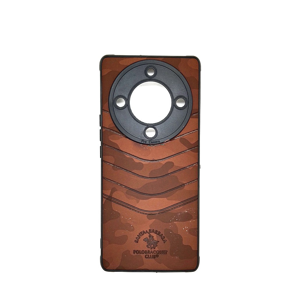 HONOR X9a POLO clothe texture case velvet Back Cover Brown