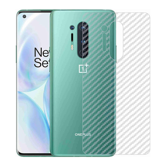 Oneplus 8 Pro carbon Back Clear Skin Sticker