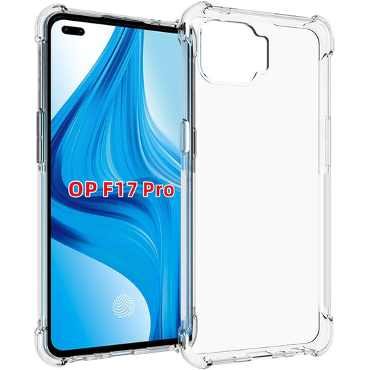 AntiShock Clear Back Cover Soft Silicone TPU Bumper case for OPPO F17 Pro