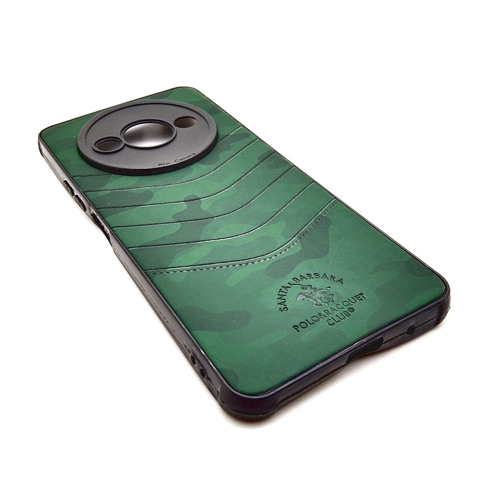 Redmi A3 POLO clothe texture case velvet Back Cover Green