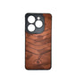 TECNO POP 8 POLO clothe texture case velvet Back Cover Brown