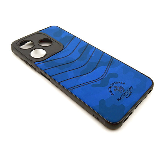TECNO Spark 10C POLO clothe texture case velvet Back Cover Blue