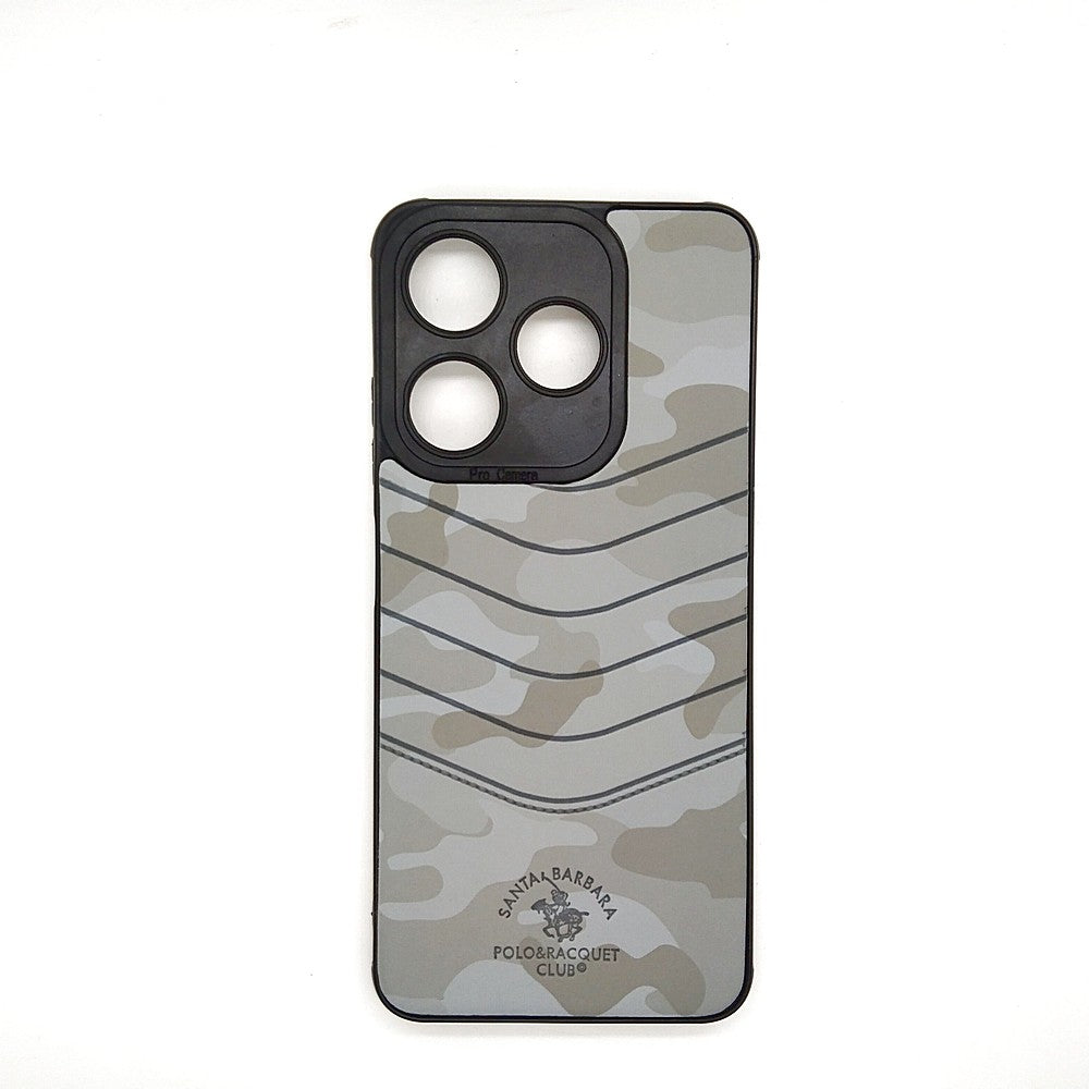 TECNO Spark 10C POLO clothe texture case velvet Back Cover Grey