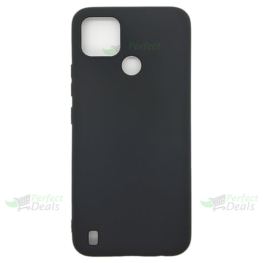 Realme C21Y Silicone back Cover Slim Magic TPU Case Black