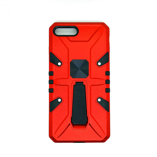 iPhone 7 Plus Shockproof Armour Magnet Car holder Military Grade Case Red