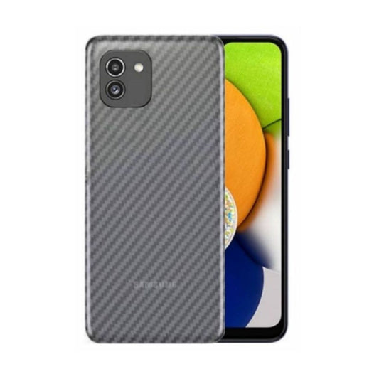 Samsung A03 carbon Back Clear Skin Sticker