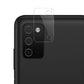 Combo Pack of Tempered Glass Screen Protector, Carbon Fiber Back Sticker, Camera lens Clear Glass Bundel for Samsung Galaxy A03s