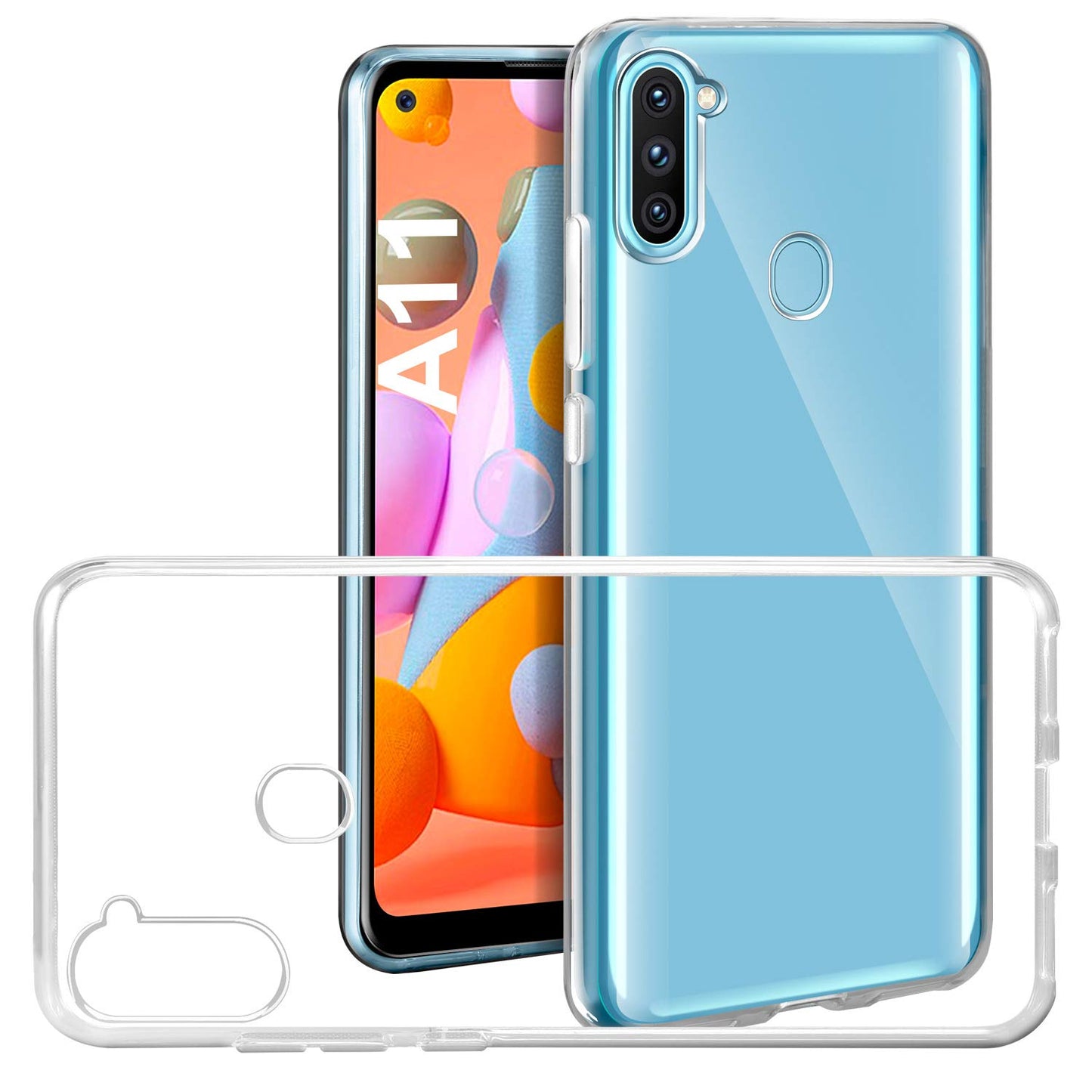 Transparent Clear Slim Case for Samsung A11