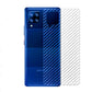 Combo Pack of Tempered Glass Screen Protector, Carbon Fiber Back Sticker, Camera lens Clear Glass Bundel for Samsung Galaxy A12 5G