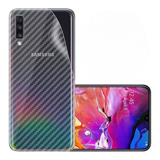 Samsung A70s carbon Back Clear Skin Sticker