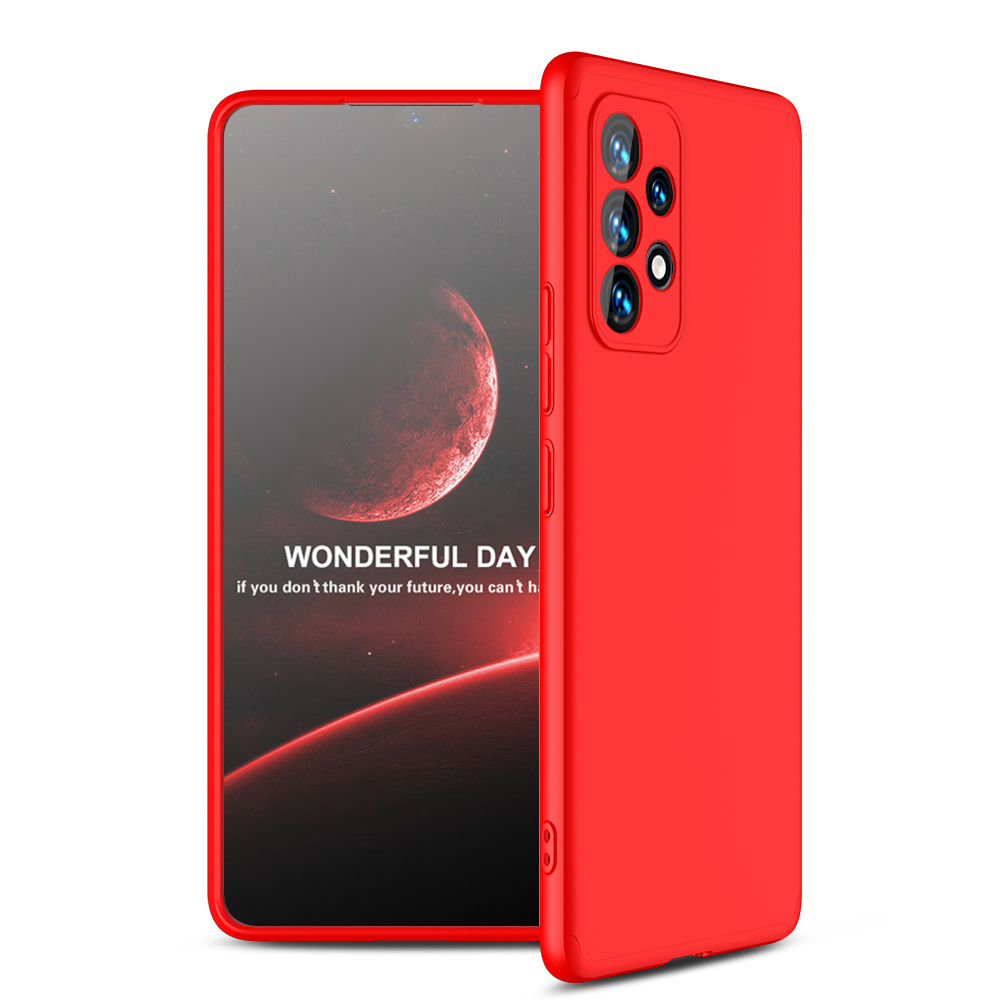 LEEKA Samsung A53 Full 3in1 Cover 360º Shockproof Armour Hard Matte PC Case