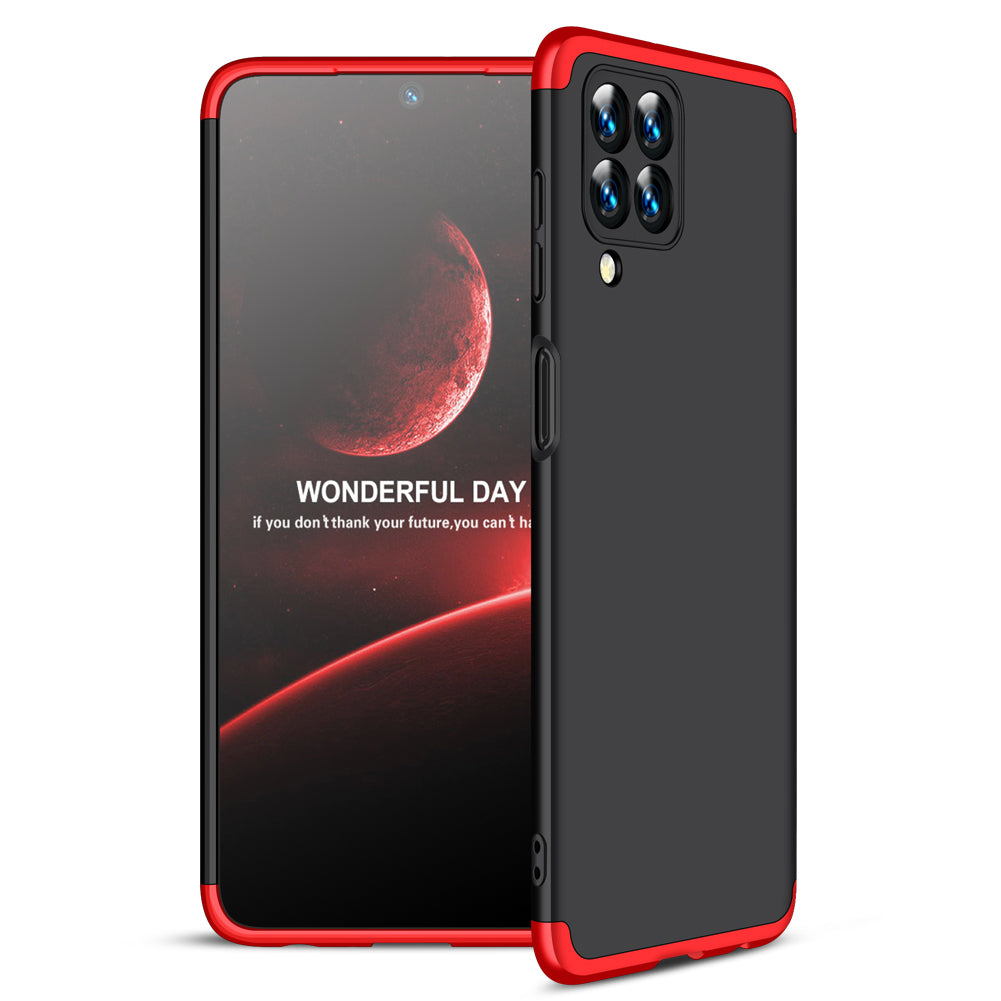 LEEKA Samsung M33 Full 3in1 Cover 360º Shockproof Armour Hard Matte PC Case