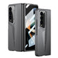 LEEKA Samsung Z Fold 3 case with Super Luxury Sport car fiber Pro case design with free inbuilt Screen Protector
