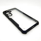 Samsung S24 Plus Shockproof Matte Black Border Aly Camera lens Protection back cover Case