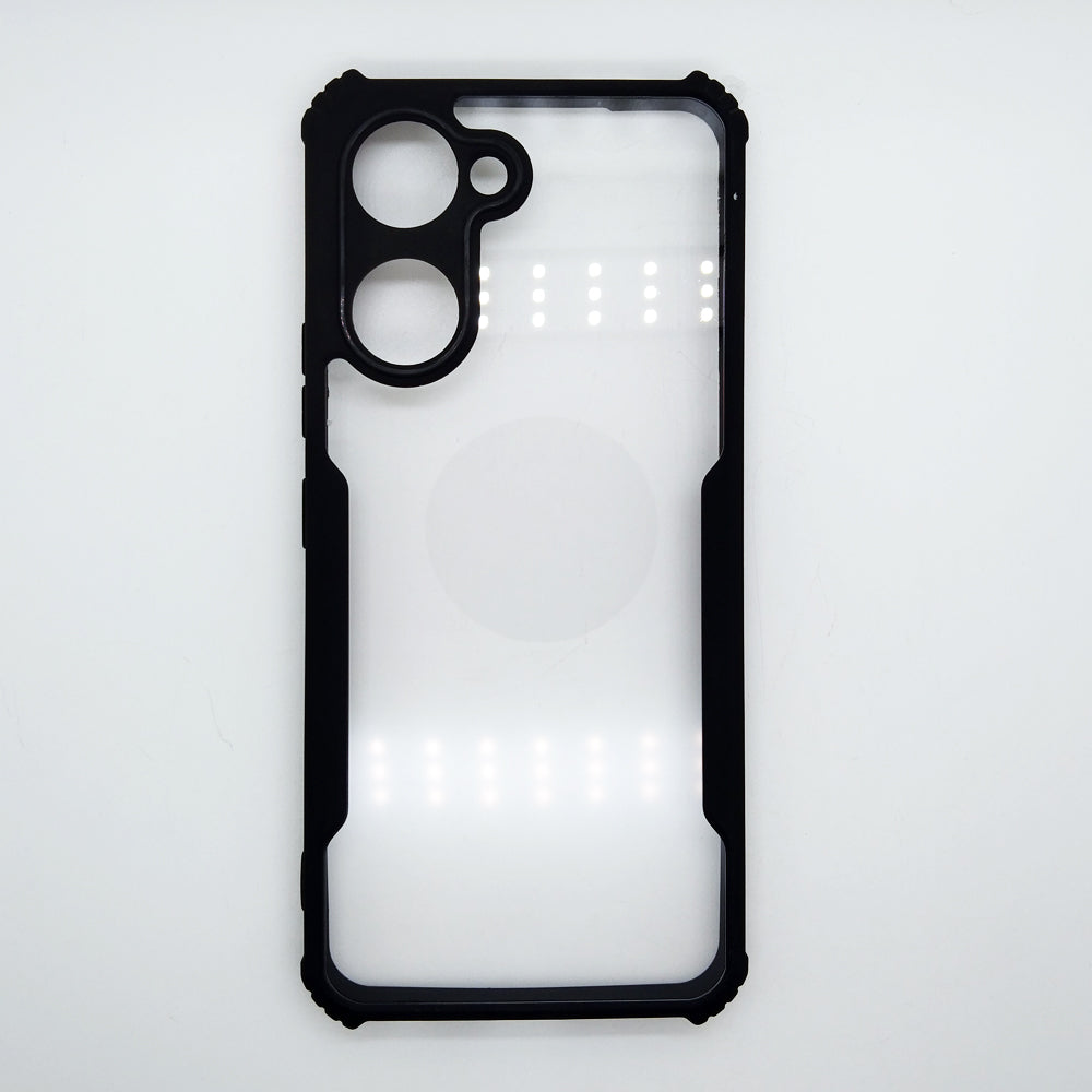 Vivo Y03 case Matte Black Back Cover Soft Silicone TPU Bumper case