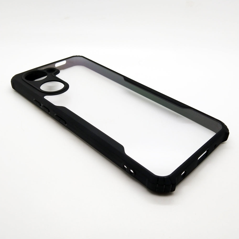 Vivo Y03 case Matte Black Back Cover Soft Silicone TPU Bumper case
