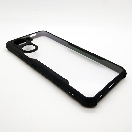Vivo Y03 case Matte Black Back Cover Soft Silicone TPU Bumper case