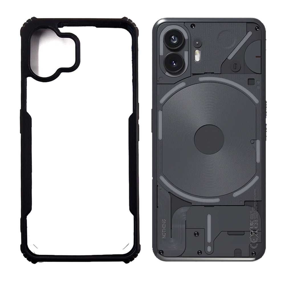 Nothing 2 case Matte Black Back Cover Soft Silicone TPU Bumper case
