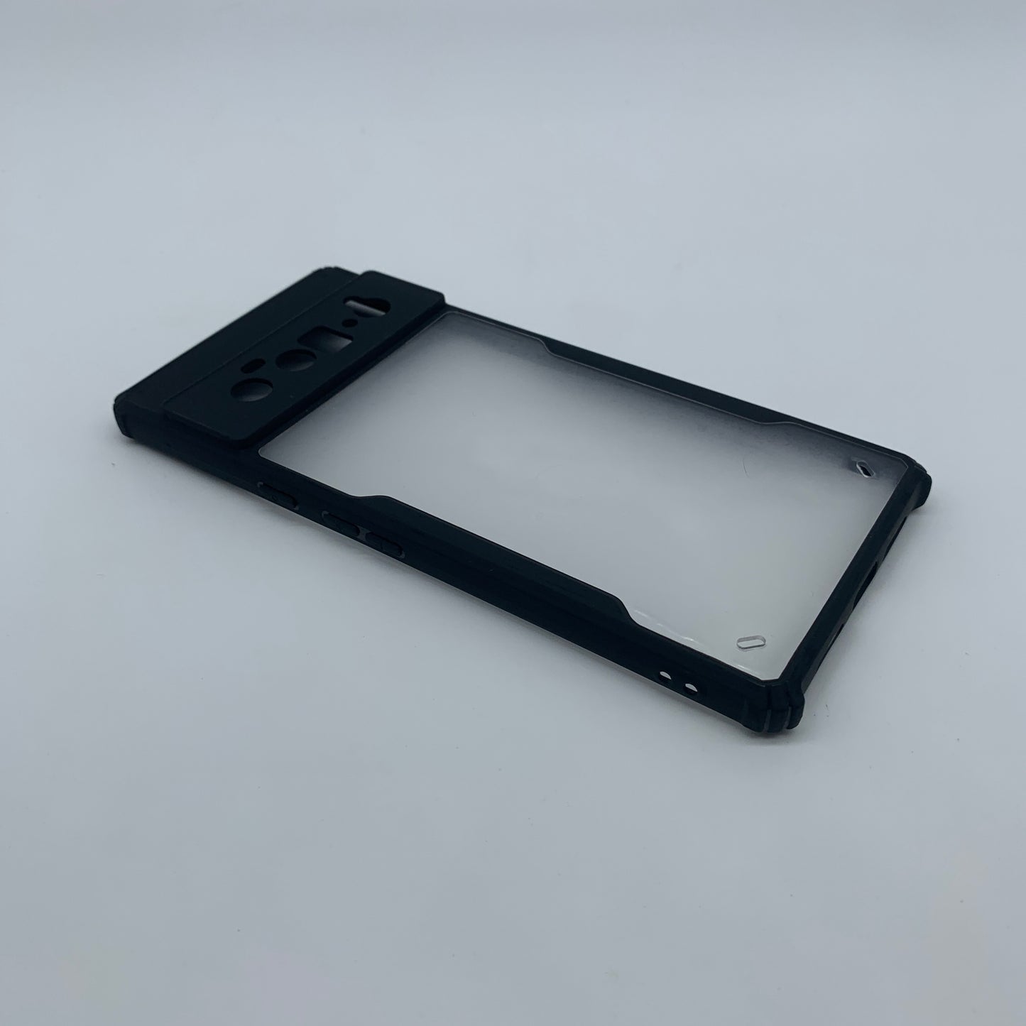 Google Pixel 6 Pro Shockproof Matte Black Border Aly Camera lens Protection back cover Case