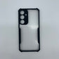 Samsung S24 Plus Shockproof Matte Black Border Aly Camera lens Protection back cover Case