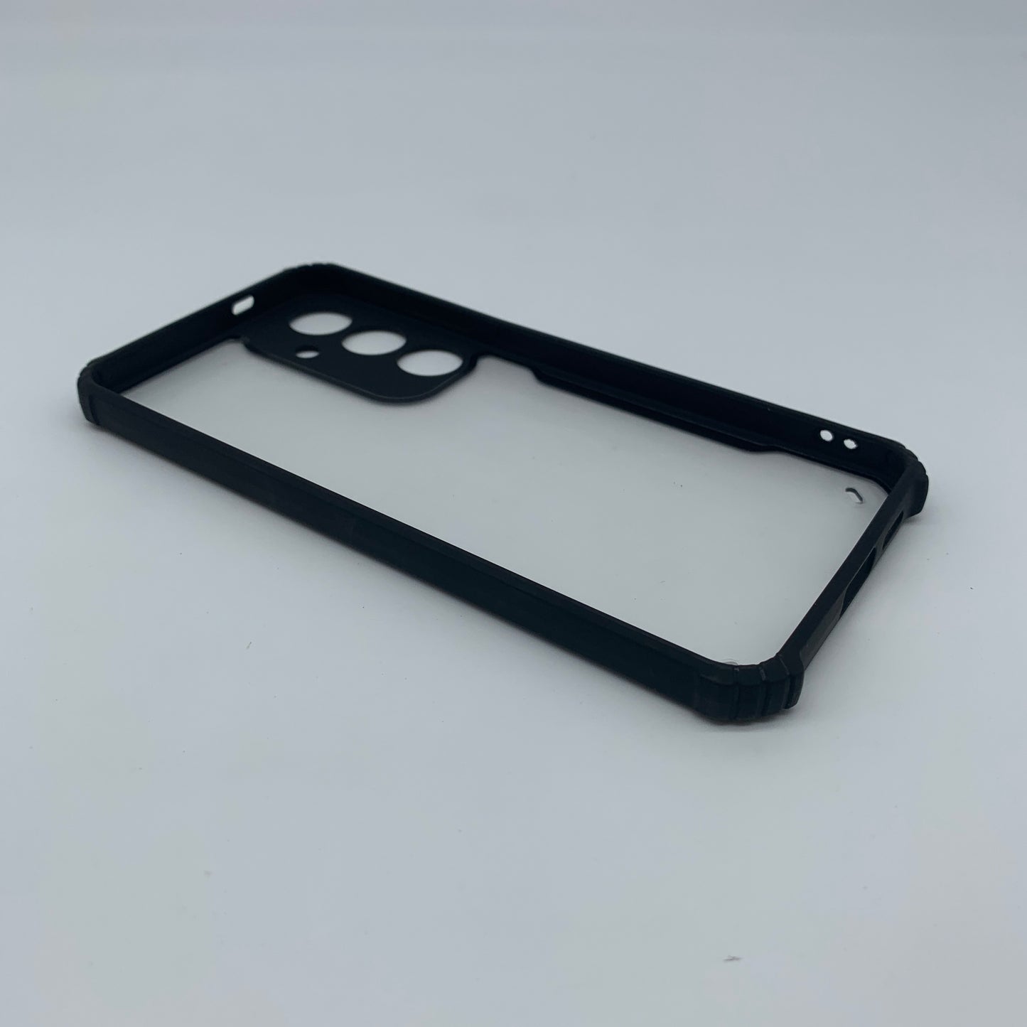 Samsung S24 Plus Shockproof Matte Black Border Aly Camera lens Protection back cover Case