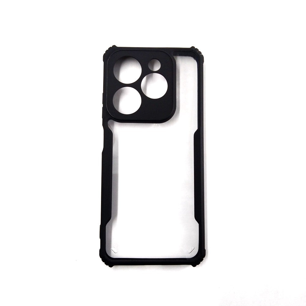 Tecno Spark 20C case Matte Black Back Cover Soft Silicone TPU Bumper case