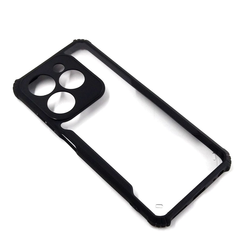 Tecno Spark 20C case Matte Black Back Cover Soft Silicone TPU Bumper case