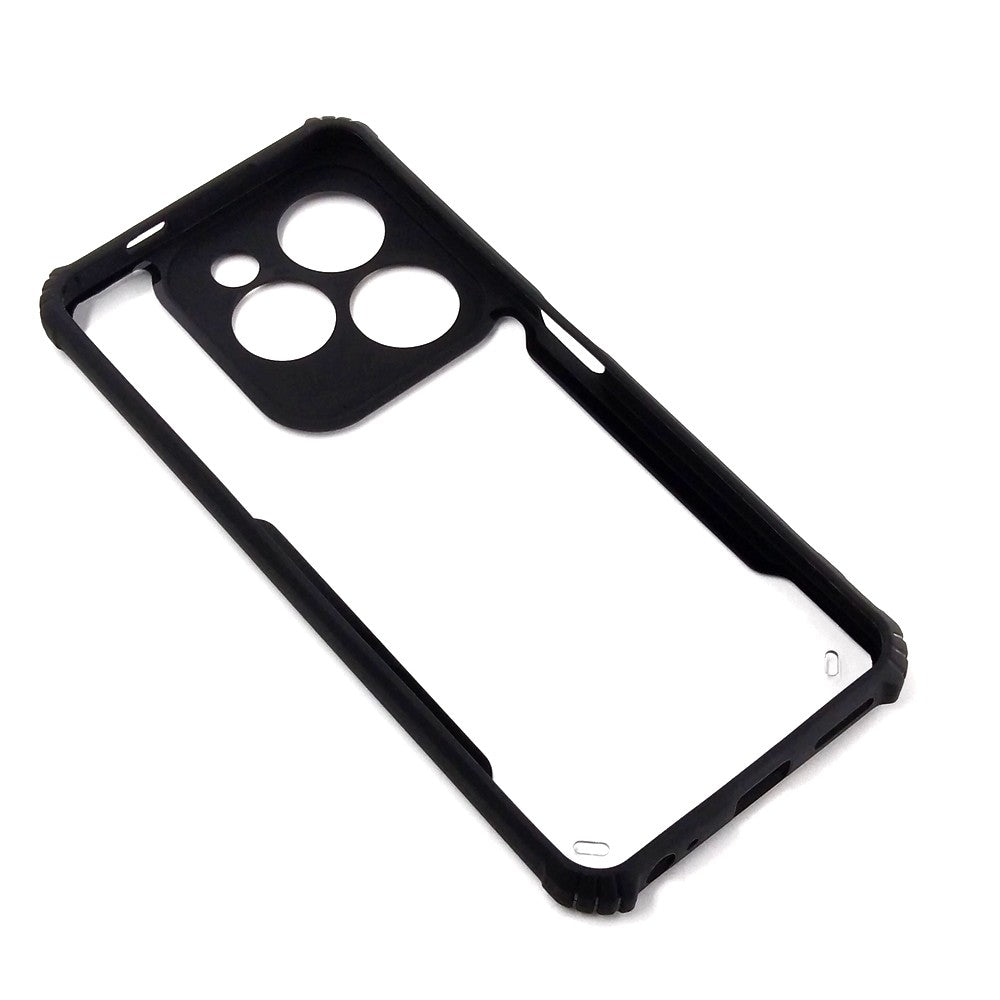 Tecno Spark 20C case Matte Black Back Cover Soft Silicone TPU Bumper case